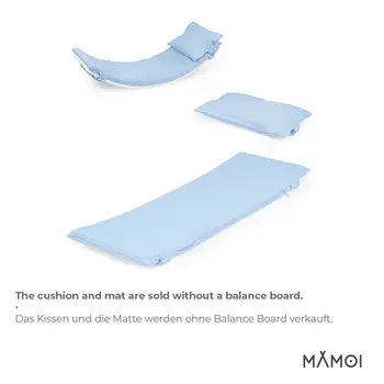 MAMOI® Oreiller de Planche D`équilibre Bleu | Tapis de Planche D'équilibre | Tapis de Balance Board | Matériau de la Planche D`équilibre | Coussin pour Balance Board | CE | 100% ECO | Made in EU