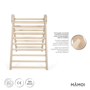 MAMOI® Triangle descalade interieur pour enfant, Mur escalade intérieur en bois pour bebe à partir de 1/2/3 an, Motricité libre montessori