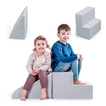 MAMOI® Baby Climbing Blocks | Foam Play Set | Climbing Blocks for Baby Softplay Set | Soft Play Slide and Step Set | Climbing Blocks for Toddlers | 100% ECO | Made in EU