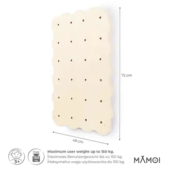 MAMOI® Mur escalade pour enfant, Module d'escalade interieur pour bebe, Mur descalade sans prise, Planche escalade à partir de 3 ans
