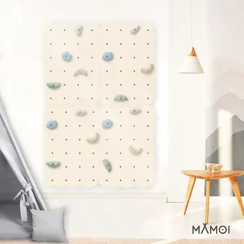 MAMOI® Climbing wall for kids, Wooden frame for toddlers, Play equipment with rock holds for toddler, Indoor baby and childrens frames montessori from age 3 years old