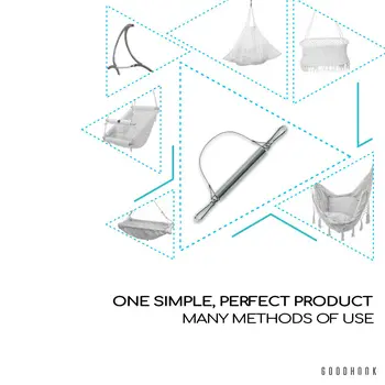MAMOI® Babywiege Feder mit Stahl Sicherungsseil Federwiege 16,5kg Schaukel zum Schlafen | Natürliche Seil mit Karabiner | 100% ECO | Made in EU