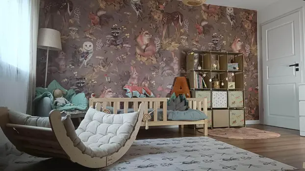 MAMOI® Toddler climbing frame indoor with cushion, Cushion for indoor climbing frame for toddlers, Baby kids climbing dome, Wooden climbing triangle for children from 1/2/3 years