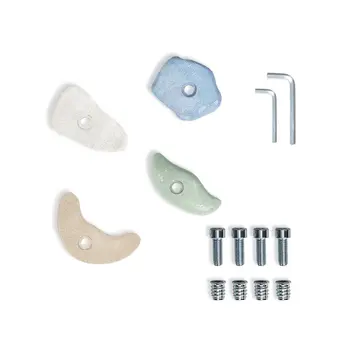 MAMOI® Klettergriffe | Klettergriff Set | Klettersteine für Kletterwand | Klettergriffe für Kinder | Griffe Boulderwand | Inklusive Befestigungsmaterial | Made in EU