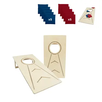 MAMOI® Cornhole Party Games Outdoor Indoor, Beach Game | Throwing Game for Children and Adults Including Sack Hole Bags.