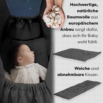 MAMOI® Hammock, Baby Hängematte, Federwiege Baby, Federwiege, Baby Federwiege, Hängewiege Baby, Federwippe, Federwiege für ein Baby, Wiege, Hängewiege für ein Baby, Hängematte, Made in EU