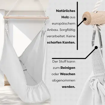 MAMOI® Hammock, baby hammock, baby cradle, baby cradle, baby cradle, baby cradle, cradle for a baby, cradle, cradle for a baby, hammock, Made in EU