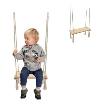 MAMOI® Balançoire en bois pour enfants | Balançoire en bois | Balançoire en bois | Balançoire d'intérieur pour enfants | Balançoire d'intérieur | 100% ECO | Fabriqué dans l'UE