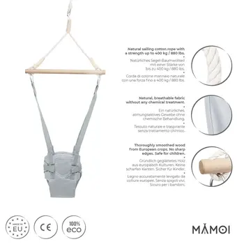MAMOI® Türhopser baby ab 6 monate, Hopser baby jumper bouncer, Babyschaukel für türrahmen, Schaukel indoor, Türschaukel, Hüpfer, Kinderschaukel, Tür hopper, Babyhopser Swing
