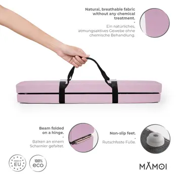 MAMOI® Schwebebalken für zuhause, Balancierbalken für kinder, Balken turnen klappbar, Turngeräte indoor, Balancieren und Turnbalken, Gymnastic bar