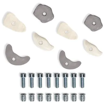 MAMOI ® Klettergriffe | Klettergriff Set | Klettersteine für Kletterwand | Klettergriffe für Kinder | Griffe Boulderwand | Inklusive Befestigungsmaterial | Made in EU