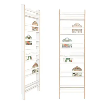 MAMOI® Book shelf for kids, Bookcase for childrens room, Small bookshelf for toddler, Child bookcases and shelves, Wall stand storage and furniture for bedroom