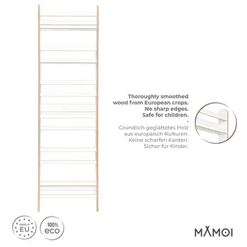 MAMOI® Book shelf for kids, Bookcase for childrens room, Small bookshelf for toddler, Child bookcases and shelves, Wall stand storage and furniture for bedroom