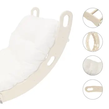 MAMOI® Triangle d'escalade balançoire avec Coussin, Coussin pour Triangle d'escalade pour Enfants en Bois, Triangle intérieur et extérieu, Escalade Enfant, Balancoire Bebe, Espalier Enfant