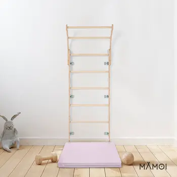 MAMOI® Baby gymnastics and play mat pink, Floor matt for baby gym, Activity soft playmats for toddlers and kids, Toddler playmat, Play mats from birth -6 months
