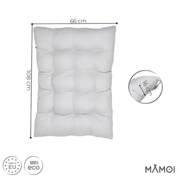 MAMOI® Kletterbogen mit Kissen, Kissen für Regenbogenwippe aus Holz, Kletterdreieck, Baby Klettern, Holzbogen für Kinder, Spielplatz, Klettergerüst Indoor ab 1/2/3 Jahre