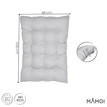 MAMOI® Kletterbogen mit Kissen, Kissen für Regenbogenwippe aus Holz, Kletterdreieck, Baby Klettern, Holzbogen für Kinder, Spielplatz, Klettergerüst Indoor ab 1/2/3 Jahre