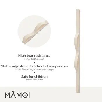 MAMOI® Swing Extension Strap 60 cm for Hanging Cocoon, Hammock or Hanging Chair, Strong and Universal Kids Swing Mount, Durable Webbing, 100% ECO, Made in EU