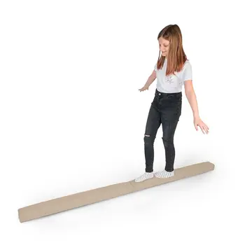 MAMOI® Gymnastikbalancebalken, klappbar, Kunstleder, 200 cm, rutschfest, weiche Oberfläche, für Kinder & Erwachsene, Heimtraining, bis 180 kg Belastbarkeit