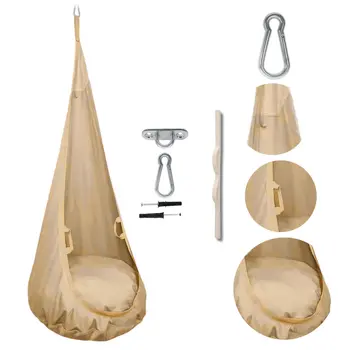 MAMOI® Cocon hamac pour enfant, Fauteuil suspendu pour bebe, Balançoire de coton, Balancoire sensorielle interieur, Jeu sensoriel autisme