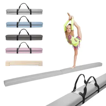 MAMOI® Poutre gymnastique pliable pour enfant (longueur de la pièce 200 cm), Accessoires de gym pour enfants, Poutres anti-dérapant et pratique à transporter