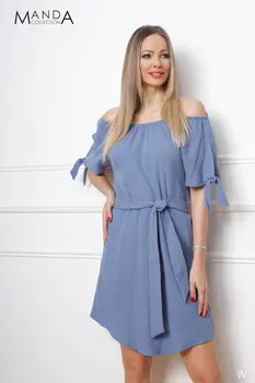 Denim blue dress