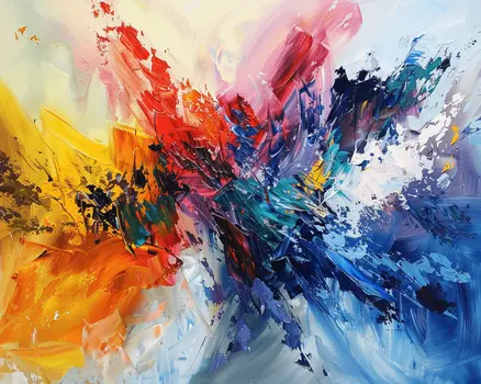 The Blast Abstract 5"x7" Art Print