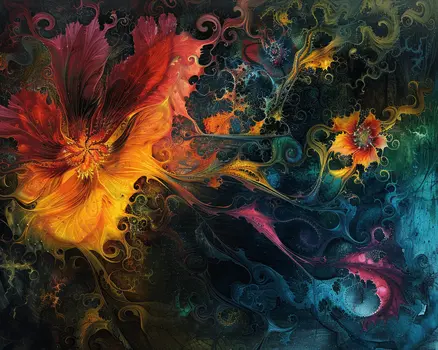 Abstract Fractal Universe 8"x10" Art Print