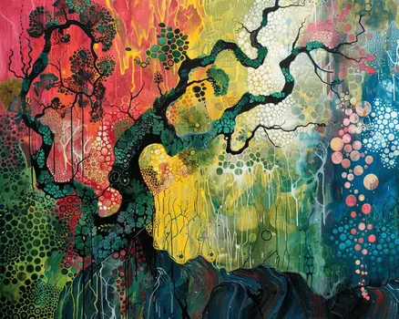 The Tree Abstract 5"x7" Art Print