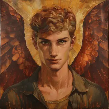 Heavenly Host Angel 8”x8” Art Print