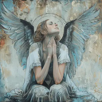 Blue Angel 8”x8” Art Print