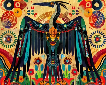 Boho Style Eagle 8”x10” Art Print