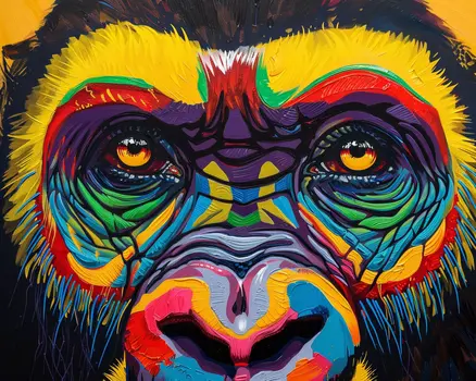 Boho Style Gorilla 8”x10” Art Print
