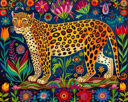 BOHO Style Leoprad 8”x10” Art Print