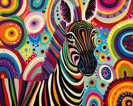 BOHO Style Zebra 8”x10” Art Print