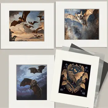 Flying Bats 8"x10" Art Print