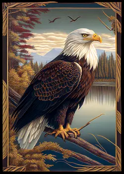 Vintage American Bald Eagle 8”x10” Art Print