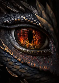 The Left Dragon Eye 8”x8” Art Print