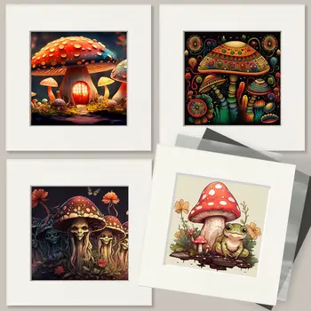 Trippy Mushroom Art Print
