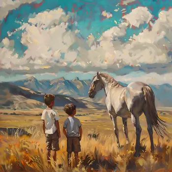 Dad's Horse Out to Pasture Art Print