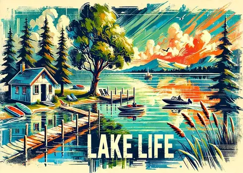 Lake Life 5"x7" Art Print