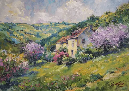 Lavendar Landscape 5”x7” Art Print