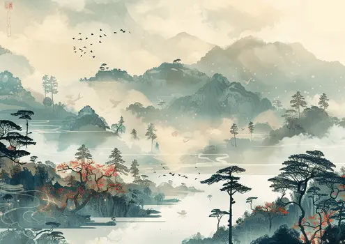 Indonesian Landscape 5”x7” Art Print