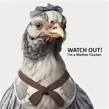 Mother Clucker 8”x8” Art Print