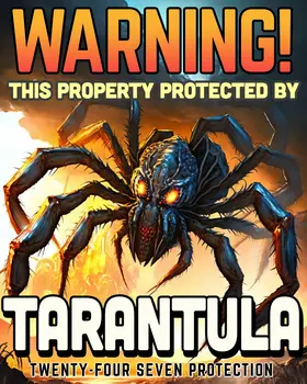 Warning: Tarantula 8”x10” Art Print
