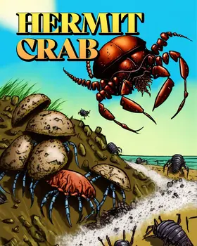 Hermit Crab Comic 8”x10” Art Print