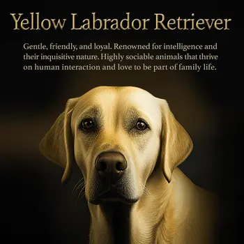 Yellow Labrador Portrait 8”x8” Art Print