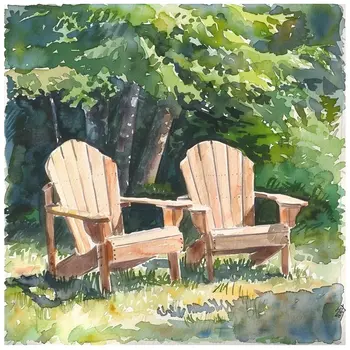 Camp Life 8”x8” Art Print