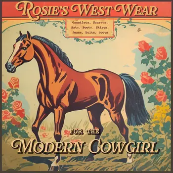 Rosie's West Wear Vintage Ad Art Print