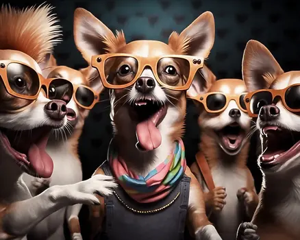 Wild Chihuahuas 8”x10” Art Print